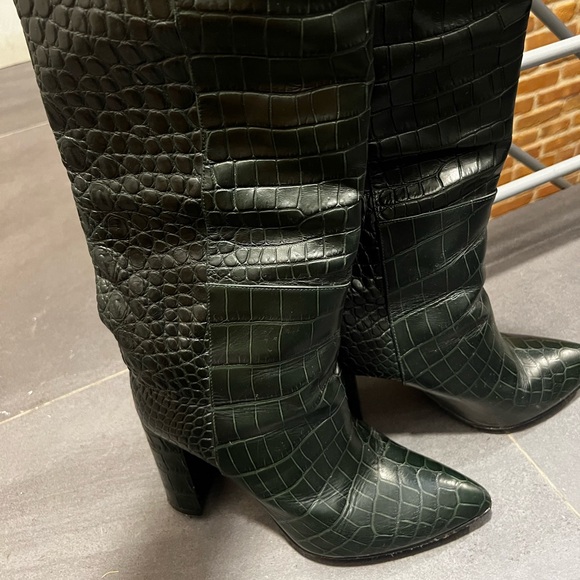 Toral crocodile dark green boots - Picture 3 of 6